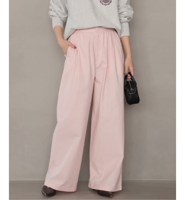 JOURNAL STANDARD relume「コットンツイルギャザーワイドパンツ」|その他|