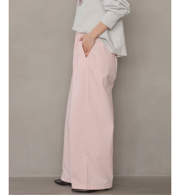 JOURNAL STANDARD relume「コットンツイルギャザーワイドパンツ」|その他|