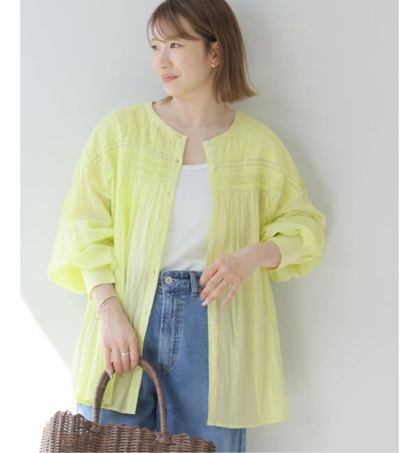 JOURNAL STANDARD relume「コットンボイルクリンクルピンタックブラウス」|シャツ・ブラウス|