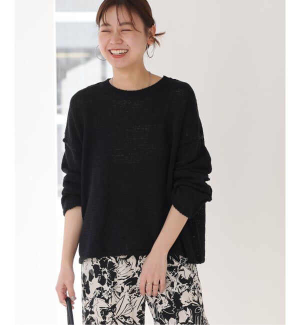 JOURNAL STANDARD relume「《追加》テープヤーンルーズプルオーバー」|ニット・セーター|ブラック