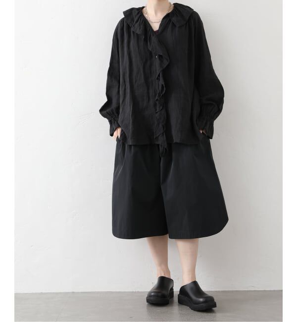 journal standard luxe「フレンチリネン フリルパフブラウス」|シャツ・ブラウス|