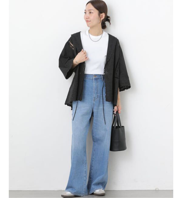JOURNAL STANDARD relume「スクエアエンブロイダリーフラットカラーブラウス」|シャツ・ブラウス|