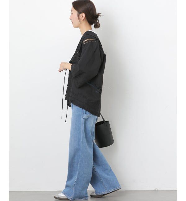 JOURNAL STANDARD relume「スクエアエンブロイダリーフラットカラーブラウス」|シャツ・ブラウス|