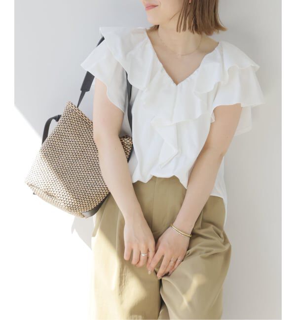 JOURNAL STANDARD relume「《WEB限定追加3》フリルプルオーバー」|Tシャツ・カットソー|ホワイト
