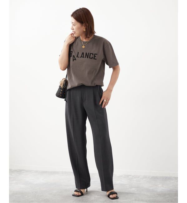 journal standard L'essage「《別注》【MIXTA/ミクスタ】BALANCE CREW T-SHIRTS：Tシャツ」|Tシャツ・カットソー|