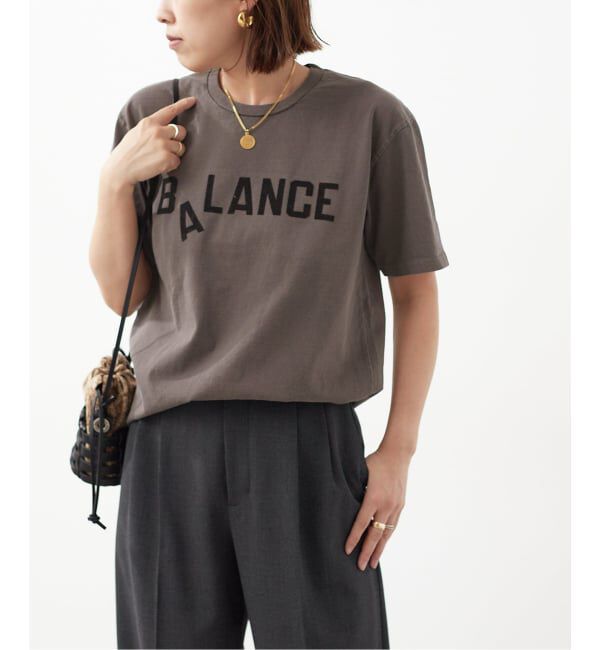 journal standard L'essage「《別注》【MIXTA/ミクスタ】BALANCE CREW T-SHIRTS：Tシャツ」|Tシャツ・カットソー|
