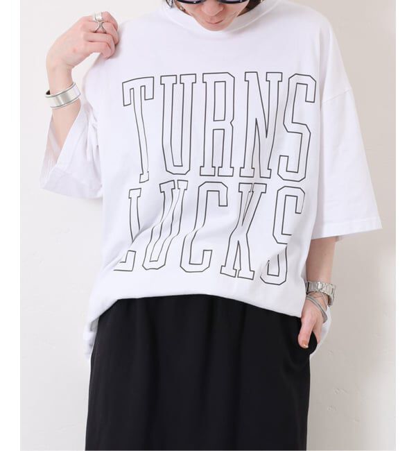 journal standard luxe「《追加予約２》プリントT TURNS LUCKS」|Tシャツ・カットソー|