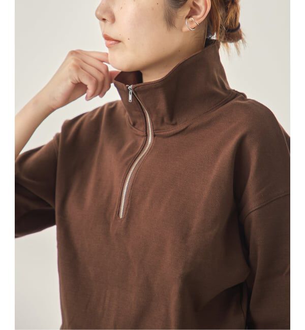 journal standard L'essage「《予約》ハーフジップポロシャツ」|Tシャツ・カットソー|ブラウン