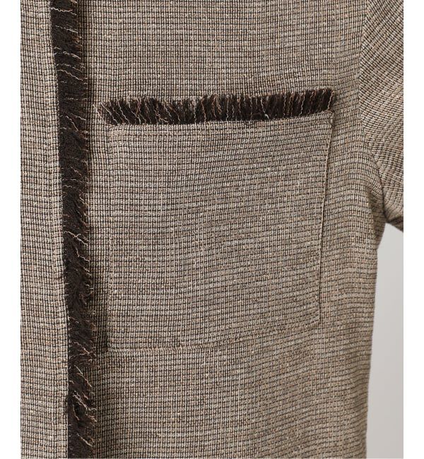 journal standard L'essage「《予約》TWEEDY MESH ショートスリーブジャケット」|ノーカラージャケット|