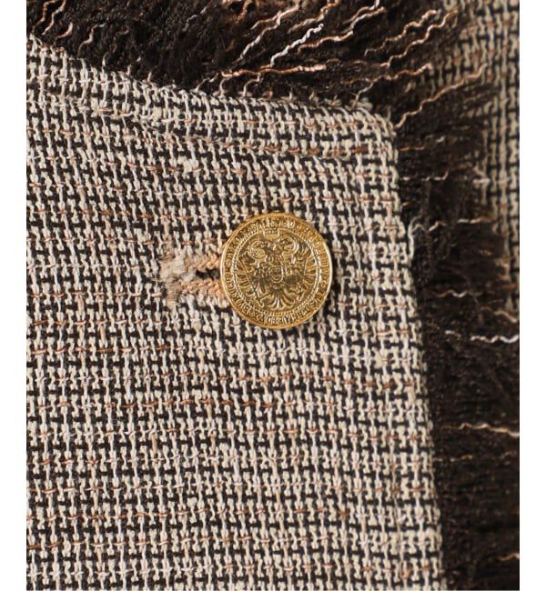 journal standard L'essage「《予約》TWEEDY MESH ショートスリーブジャケット」|ノーカラージャケット|