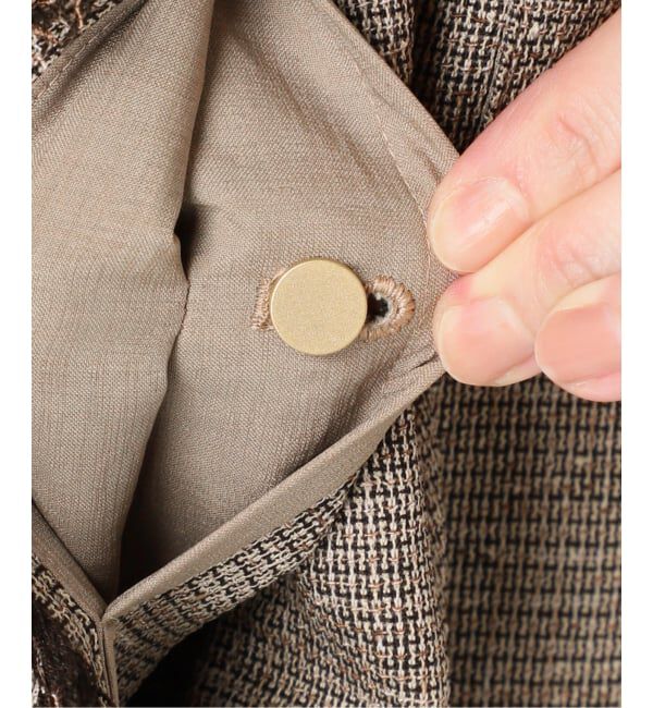 journal standard L'essage「《予約》TWEEDY MESH ショートスリーブジャケット」|ノーカラージャケット|