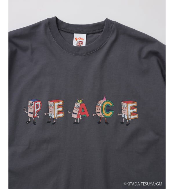 JOURNAL STANDARD relume「Pちゃん / アルファベッツ "PEACE" アルファベット Tシャツ」|Tシャツ・カットソー|