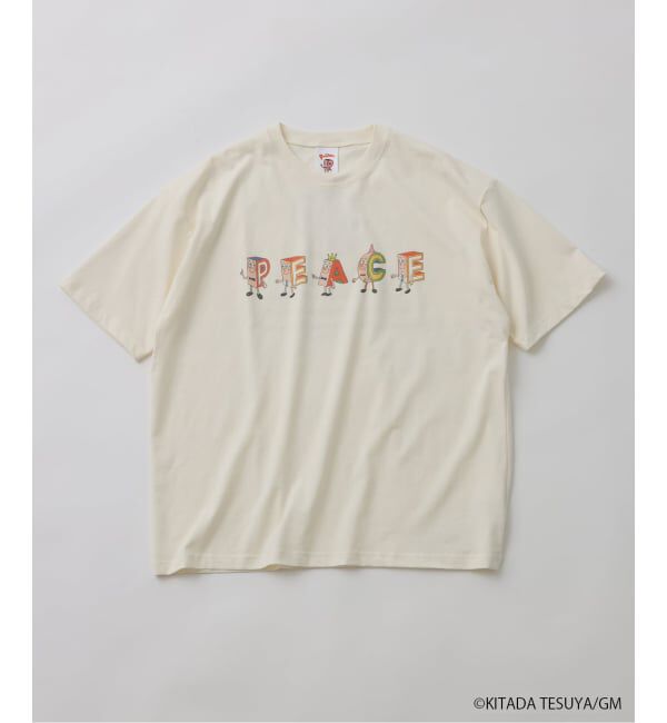 JOURNAL STANDARD relume「Pちゃん / アルファベッツ "PEACE" アルファベット Tシャツ」|Tシャツ・カットソー|ホワイト