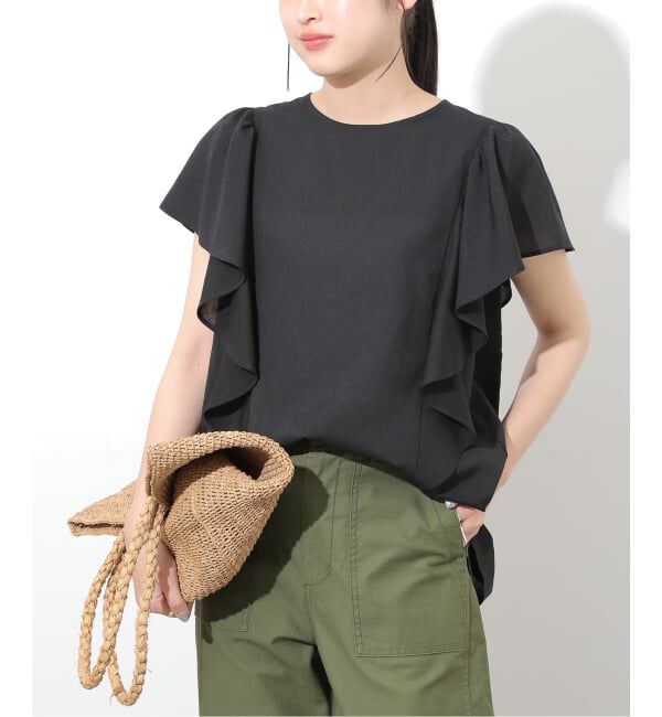 JOURNAL STANDARD relume「《予約》ラミーボイルクロスラッフルブラウス」|シャツ・ブラウス|