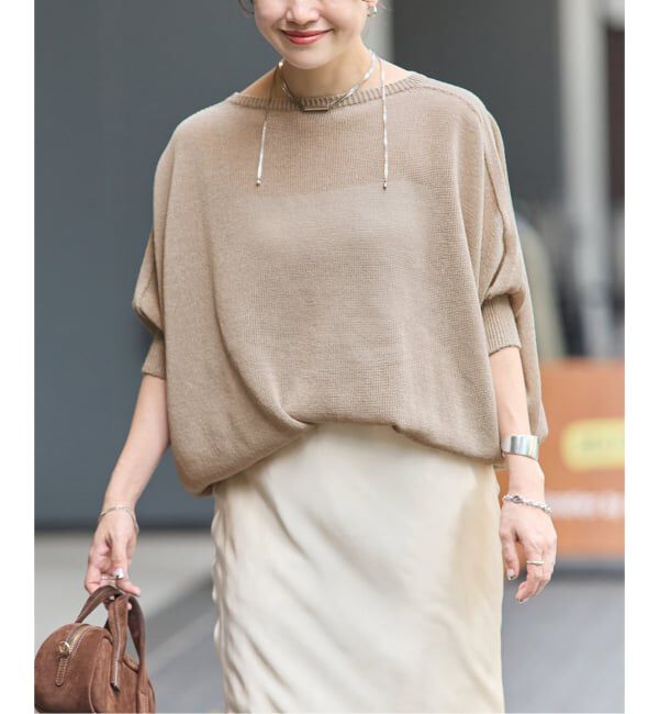 JOURNAL STANDARD「《予約》ペーパーヤーンドルマンプルオーバー」|ニット・セーター|