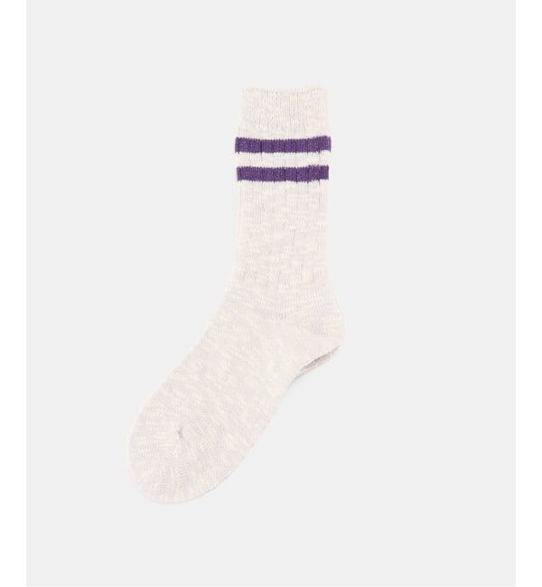 JOURNAL STANDARD「【ROSTER SOX / ロスターソックス 】  SLUB GLITTER LINE」|ソックス|パープル