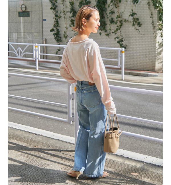 Spick and Span「《WEB限定 / 追加》コットンスラブクルーネックプルオーバー」|Tシャツ・カットソー|