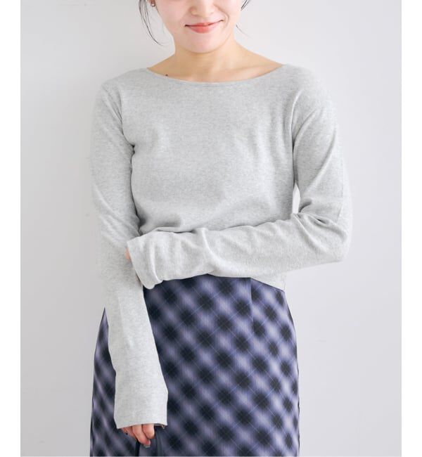 U by SPICK&SPAN「コットンフライスロングスリーブトップス」|Tシャツ・カットソー|