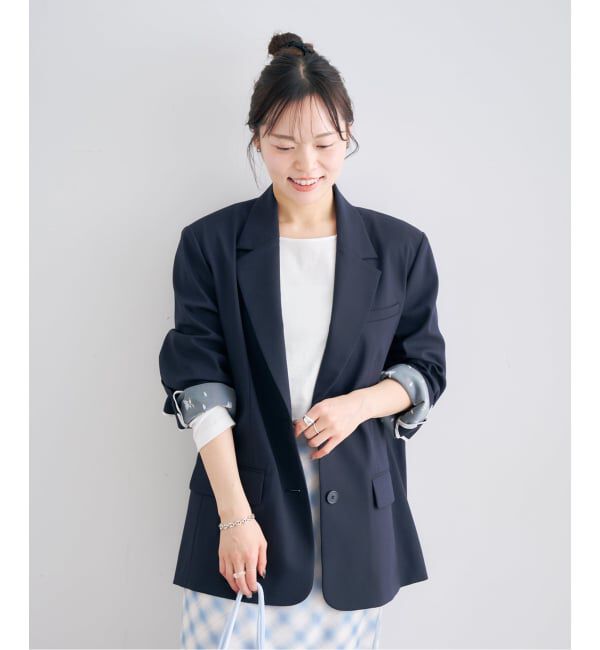 U by SPICK&SPAN「コットンフライスロングスリーブトップス」|Tシャツ・カットソー|