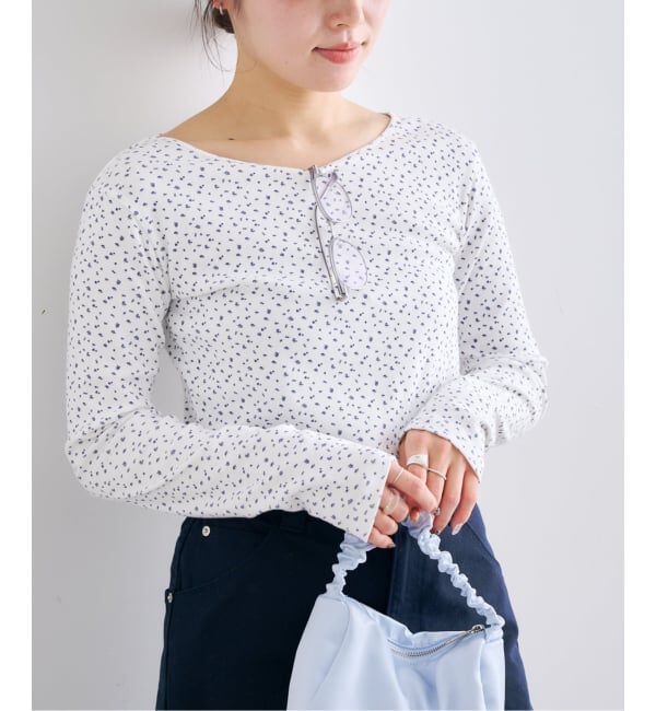 U by SPICK&SPAN「コットンフライスロングスリーブトップス」|Tシャツ・カットソー|