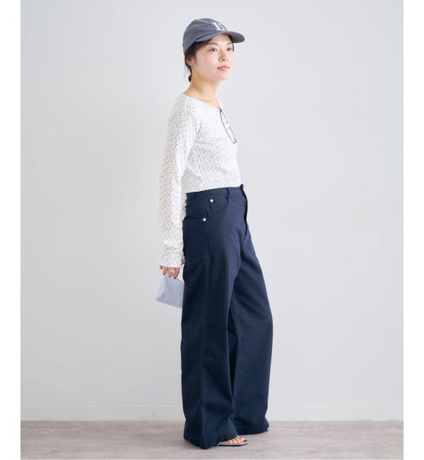 U by SPICK&SPAN「コットンフライスロングスリーブトップス」|Tシャツ・カットソー|