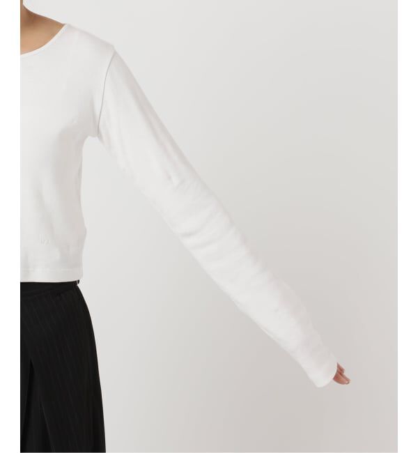 U by SPICK&SPAN「コットンフライスロングスリーブトップス」|Tシャツ・カットソー|