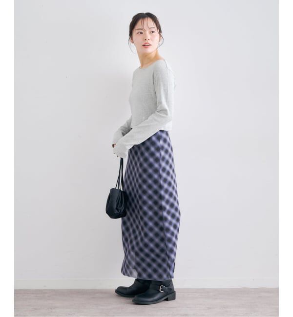U by SPICK&SPAN「コットンフライスロングスリーブトップス」|Tシャツ・カットソー|
