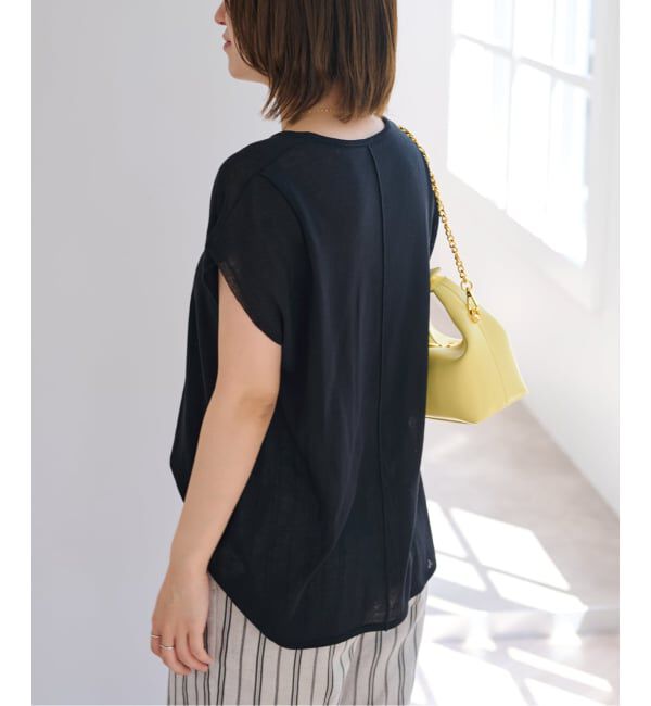 U by SPICK&SPAN「《予約 / 接触冷感》ウォッシャブルリネンブレンドプルオーバー」|ニット・セーター|