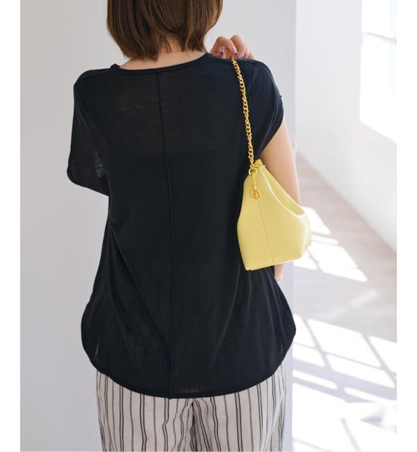 U by SPICK&SPAN「《予約 / 接触冷感》ウォッシャブルリネンブレンドプルオーバー」|ニット・セーター|