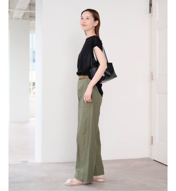 U by SPICK&SPAN「《予約 / 接触冷感》ウォッシャブルリネンブレンドプルオーバー」|ニット・セーター|