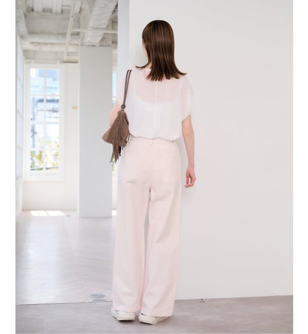 U by SPICK&SPAN「《予約 / 接触冷感》ウォッシャブルリネンブレンドプルオーバー」|ニット・セーター|