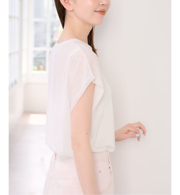 U by SPICK&SPAN「《予約 / 接触冷感》ウォッシャブルリネンブレンドプルオーバー」|ニット・セーター|