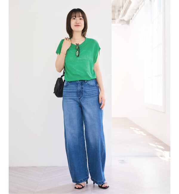 U by SPICK&SPAN「《予約 / 接触冷感》ウォッシャブルリネンブレンドプルオーバー」|ニット・セーター|