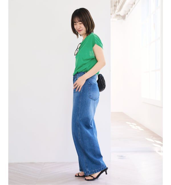 U by SPICK&SPAN「《予約 / 接触冷感》ウォッシャブルリネンブレンドプルオーバー」|ニット・セーター|