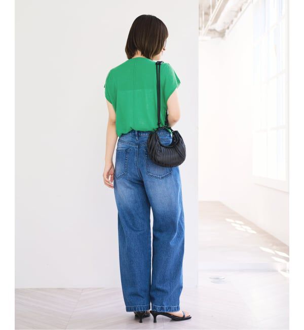 U by SPICK&SPAN「《予約 / 接触冷感》ウォッシャブルリネンブレンドプルオーバー」|ニット・セーター|