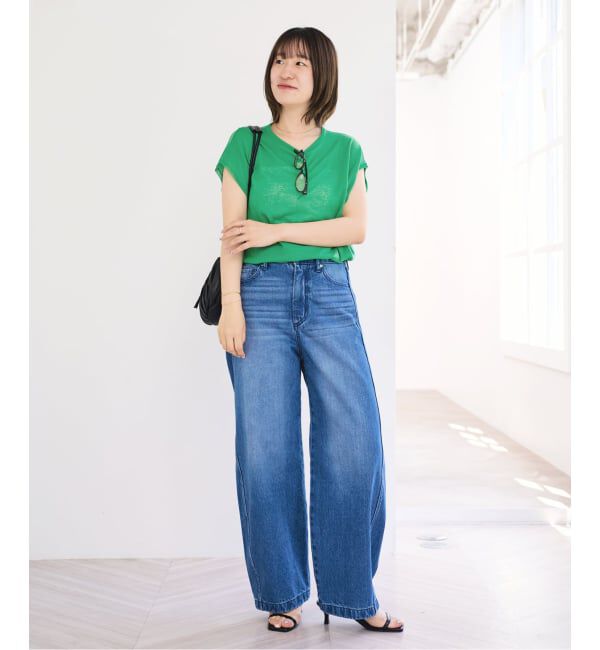 U by SPICK&SPAN「《予約 / 接触冷感》ウォッシャブルリネンブレンドプルオーバー」|ニット・セーター|