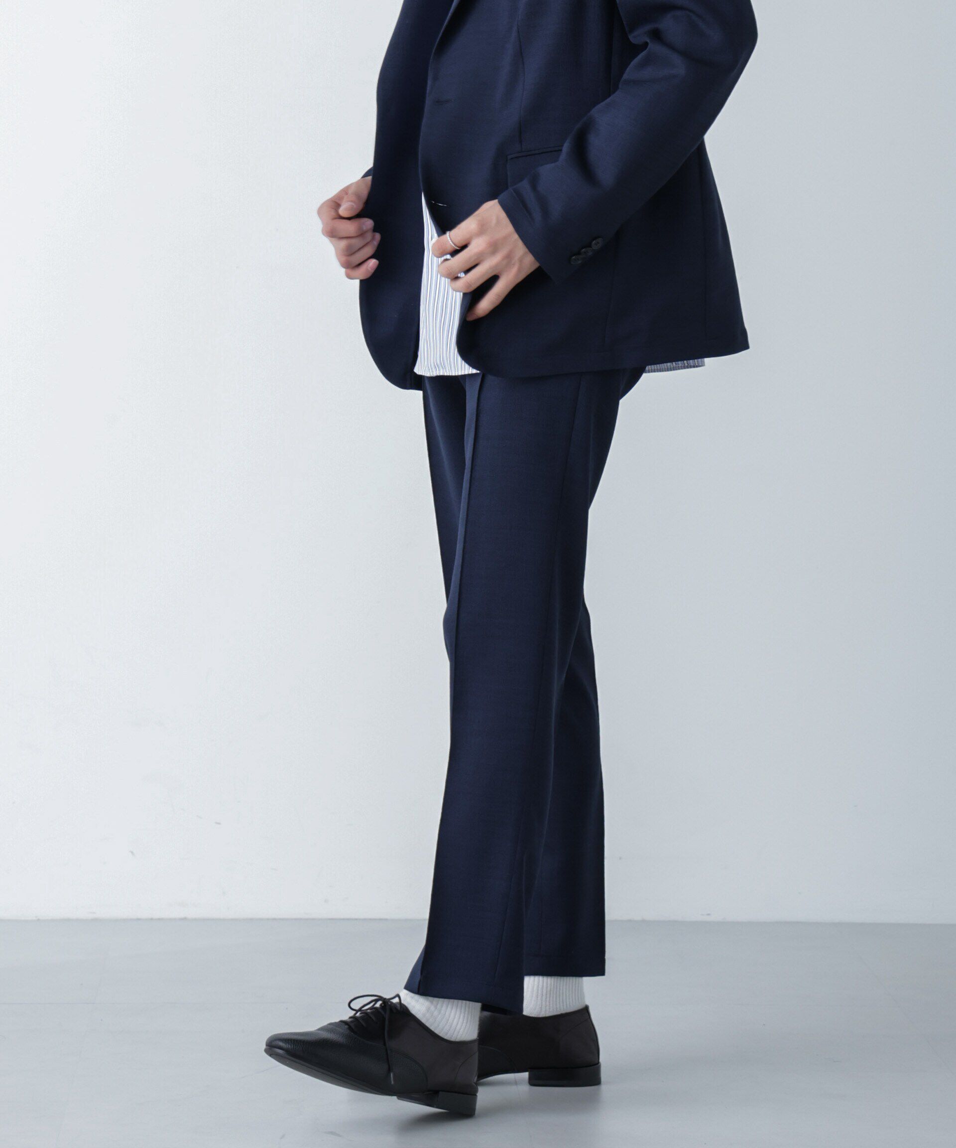 nano･universe「「N TROUSERS」Reflax(R)スラブツイルストレッチパンツ（セットアップ可）」|スーツ|