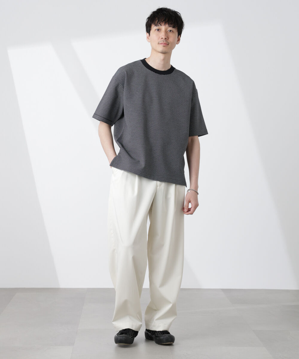 nano･universe「ワイドシルエットボーダーTシャツ」|Tシャツ・カットソー|