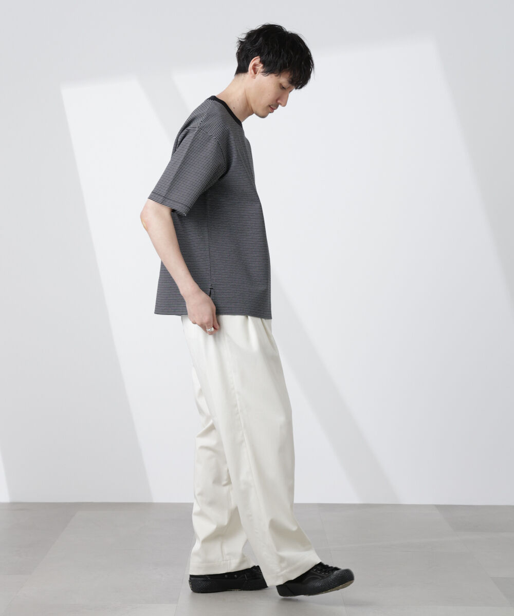 nano･universe「ワイドシルエットボーダーTシャツ」|Tシャツ・カットソー|