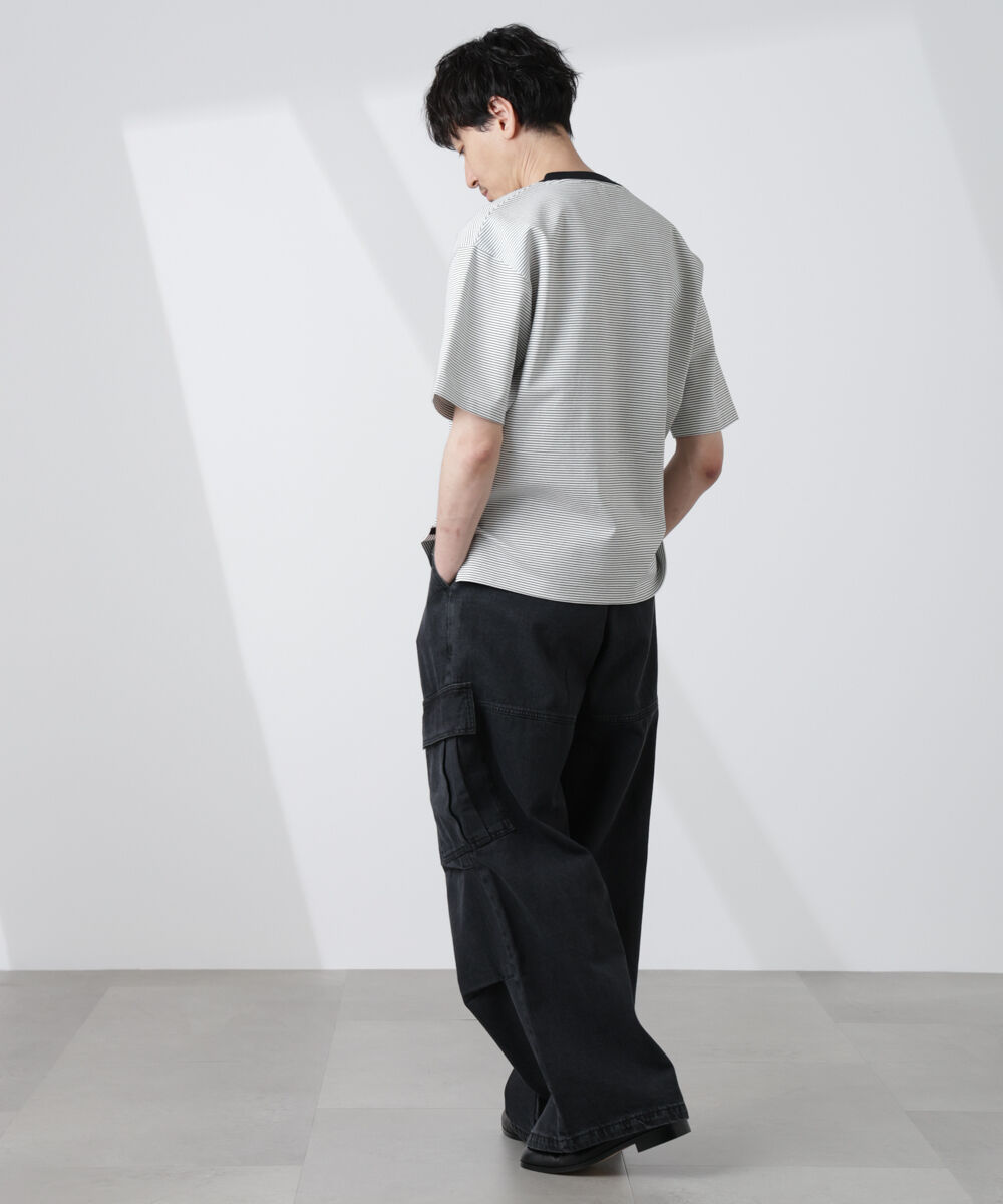 nano･universe「ワイドシルエットボーダーTシャツ」|Tシャツ・カットソー|