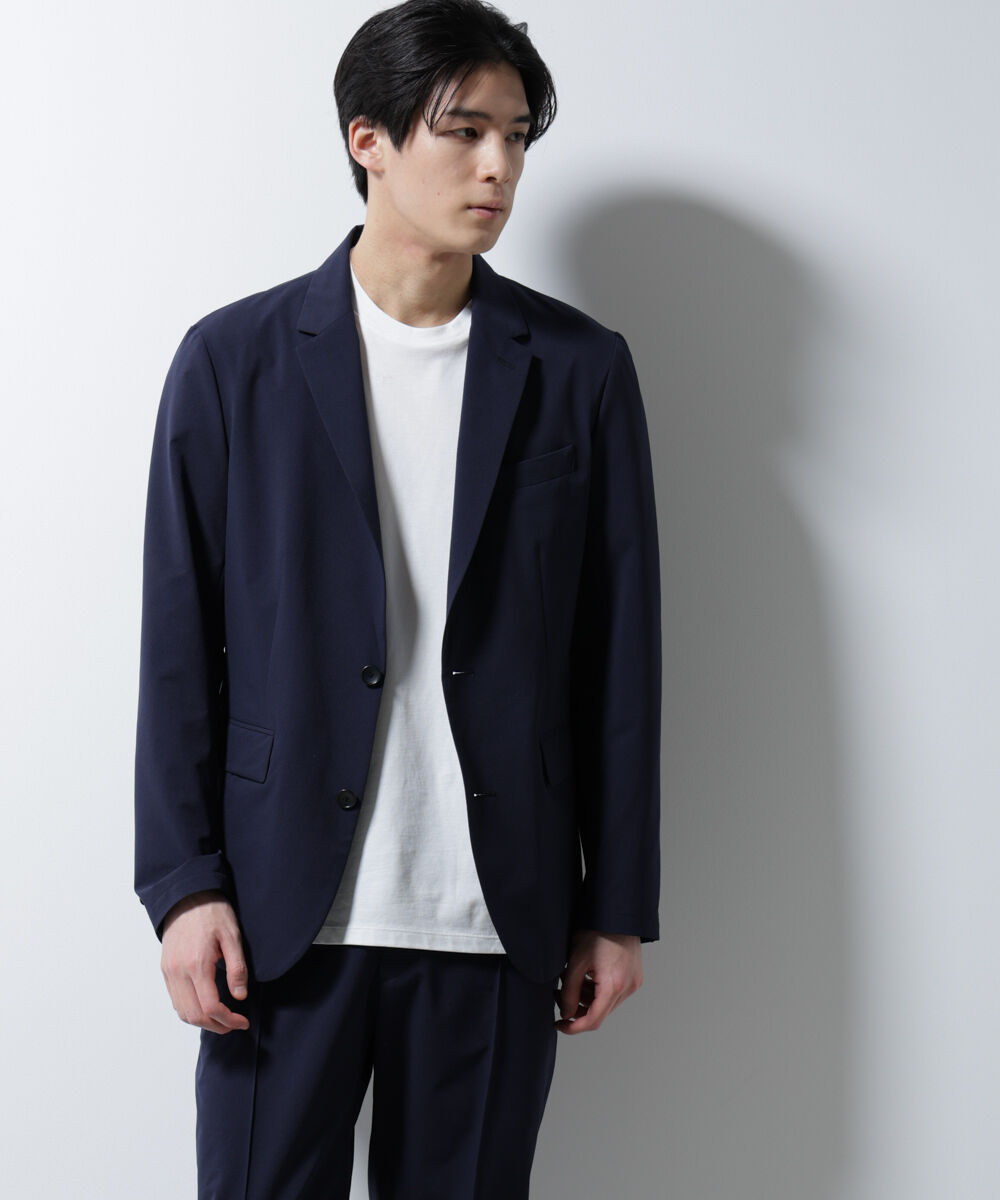 nano･universe「｢N JACKET BASIC｣ﾀﾞﾝﾄﾂｵﾁｰﾙ防汚ﾃｯｸｽﾄﾚｯﾁｼﾞｬｹｯﾄ(ｾ 」|スーツ|