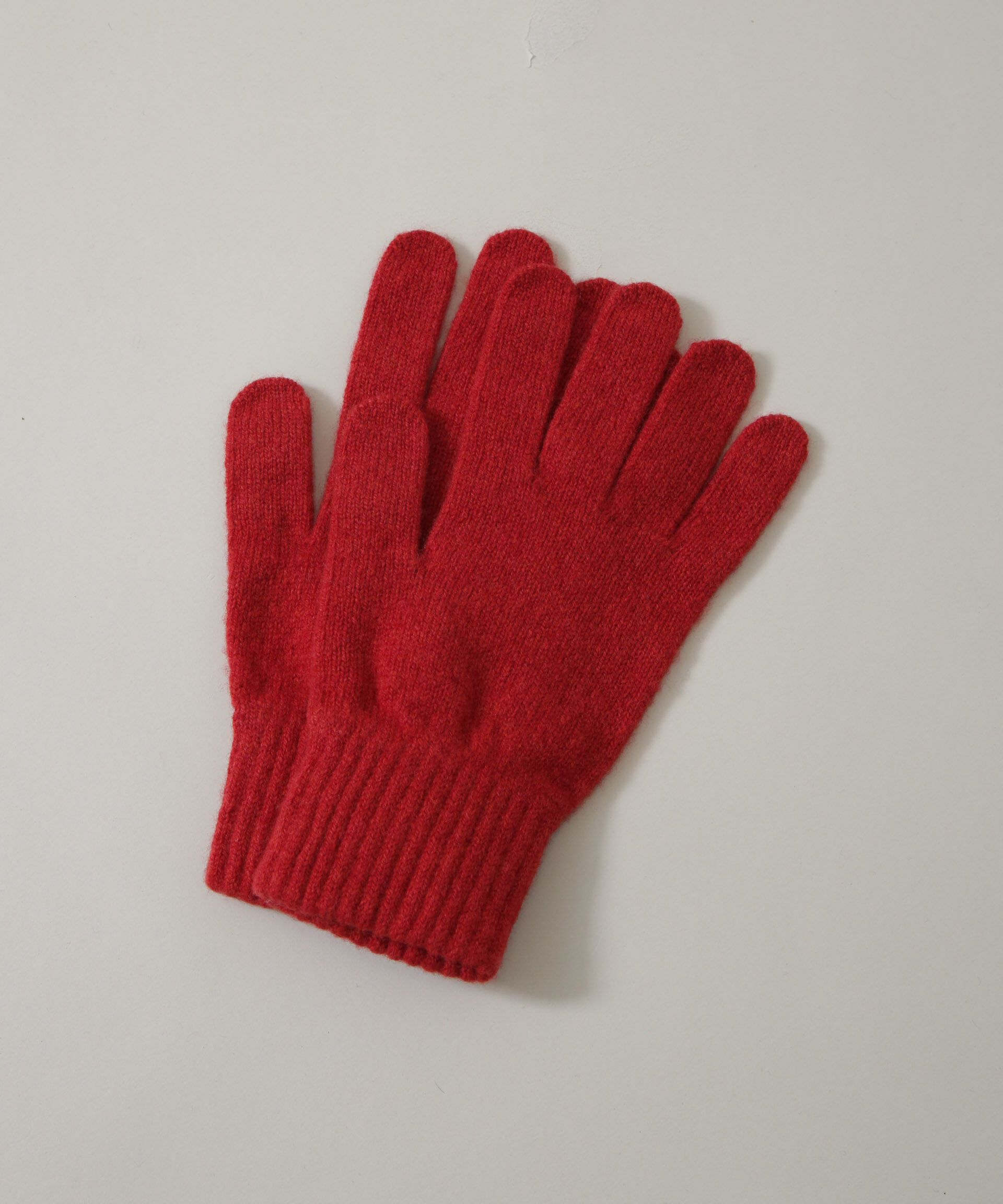  「COSY/別注 ニットグローブ」|手袋|レッド