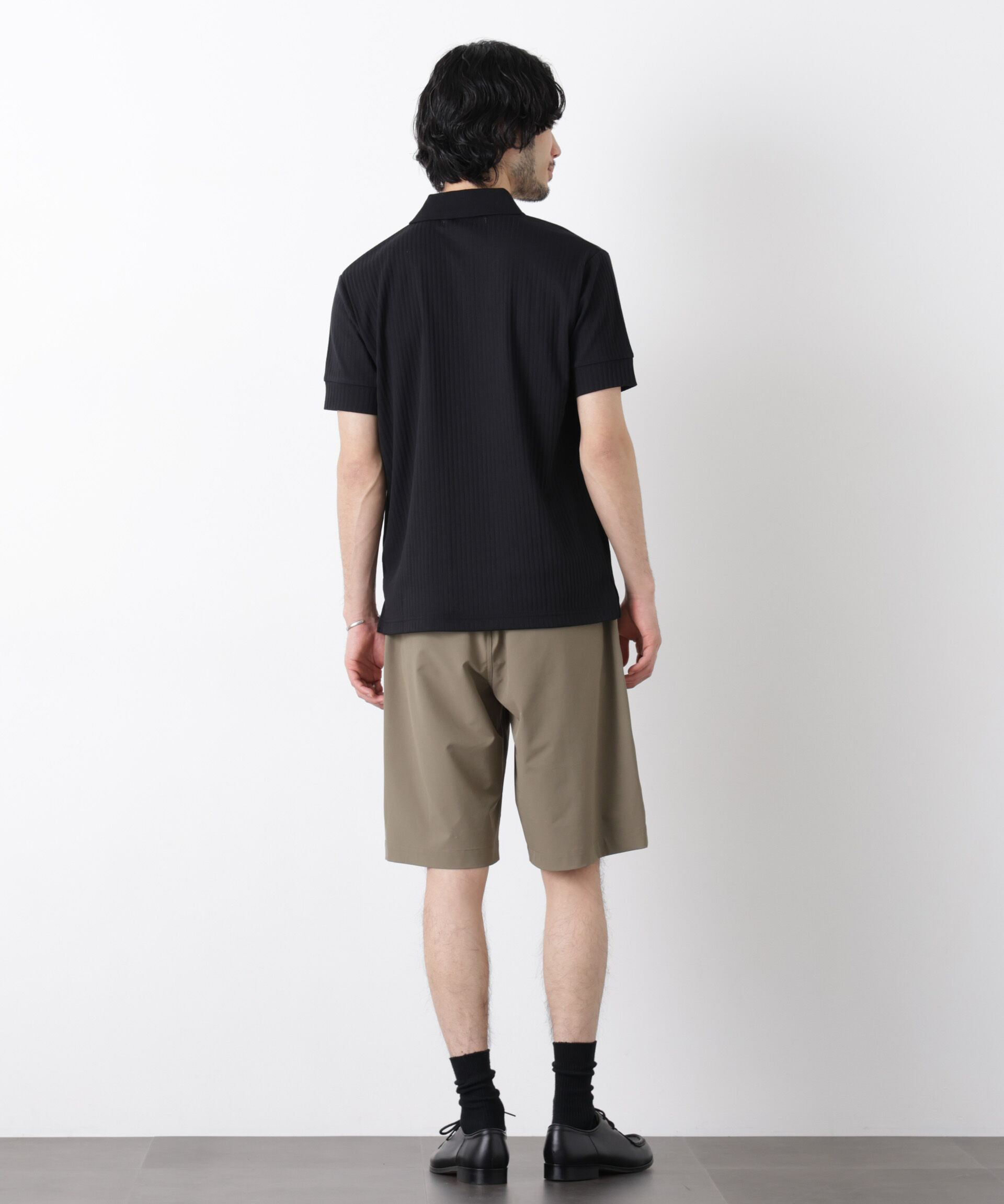 nano･universe「ワイドリブスタンダードポロシャツ 半袖」|Tシャツ・カットソー|