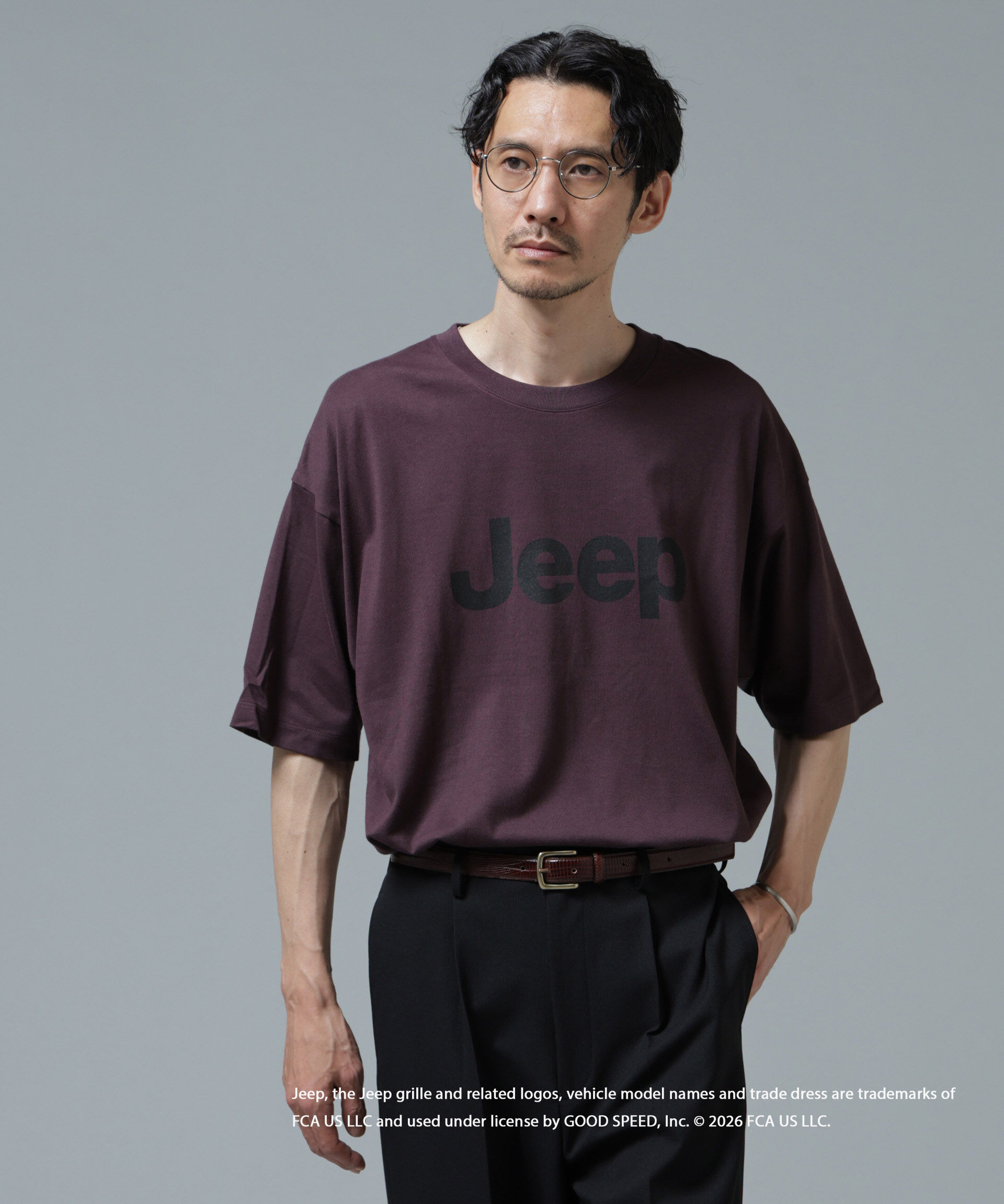 nano･universe「GOOD ROCK SPEED&times;Anti Soaked(R) 汗染み防止 ジープ Tシャツ」|Tシャツ・カットソー|