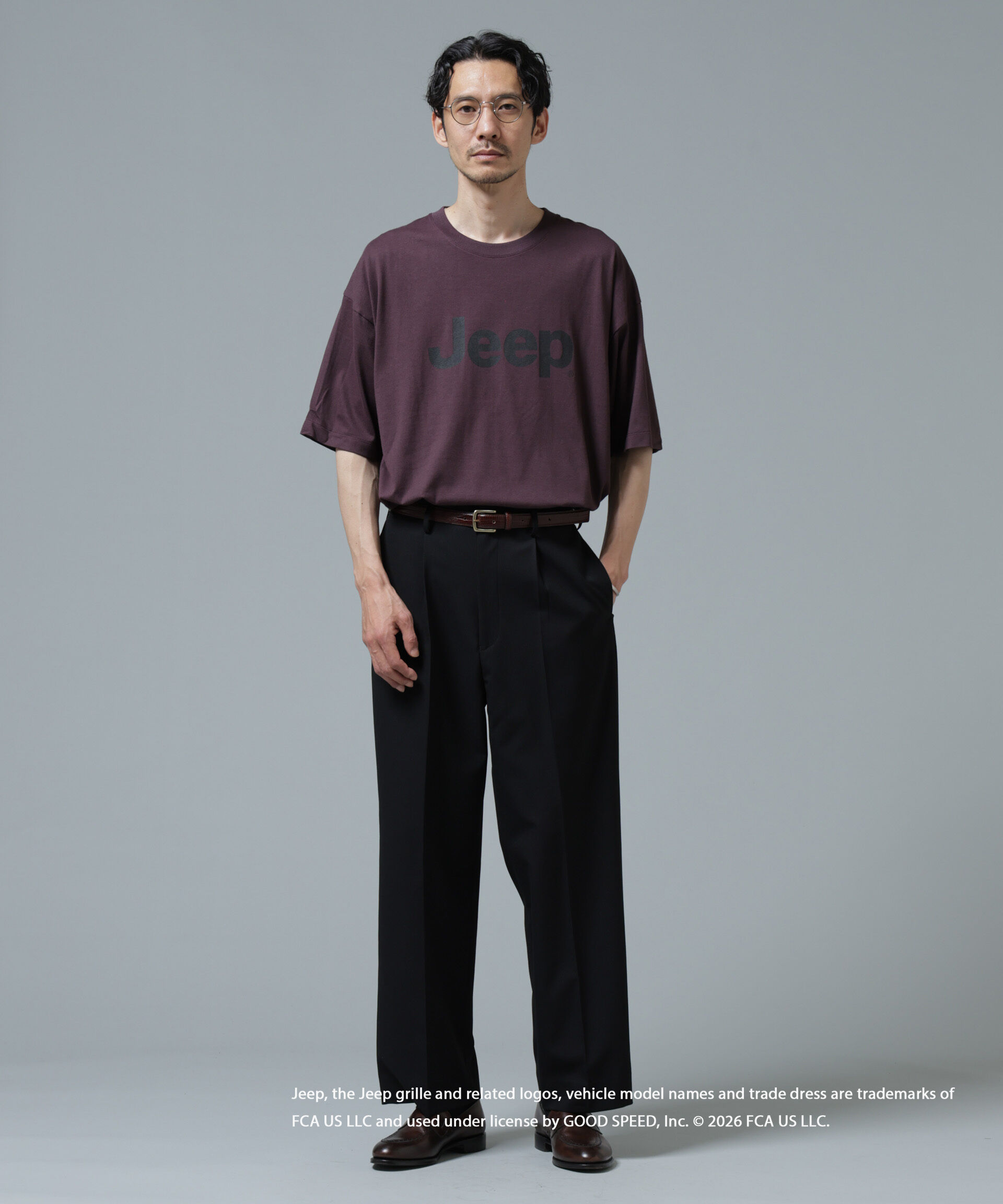 nano･universe「GOOD ROCK SPEED&times;Anti Soaked(R) 汗染み防止 ジープ Tシャツ」|Tシャツ・カットソー|