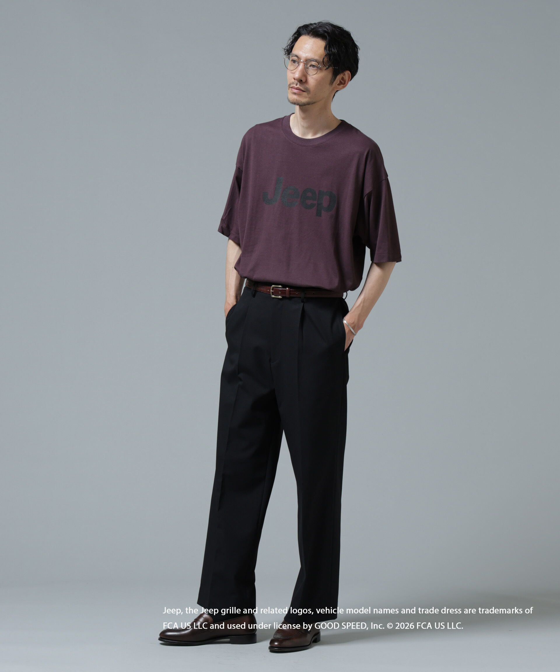 nano･universe「GOOD ROCK SPEED&times;Anti Soaked(R) 汗染み防止 ジープ Tシャツ」|Tシャツ・カットソー|