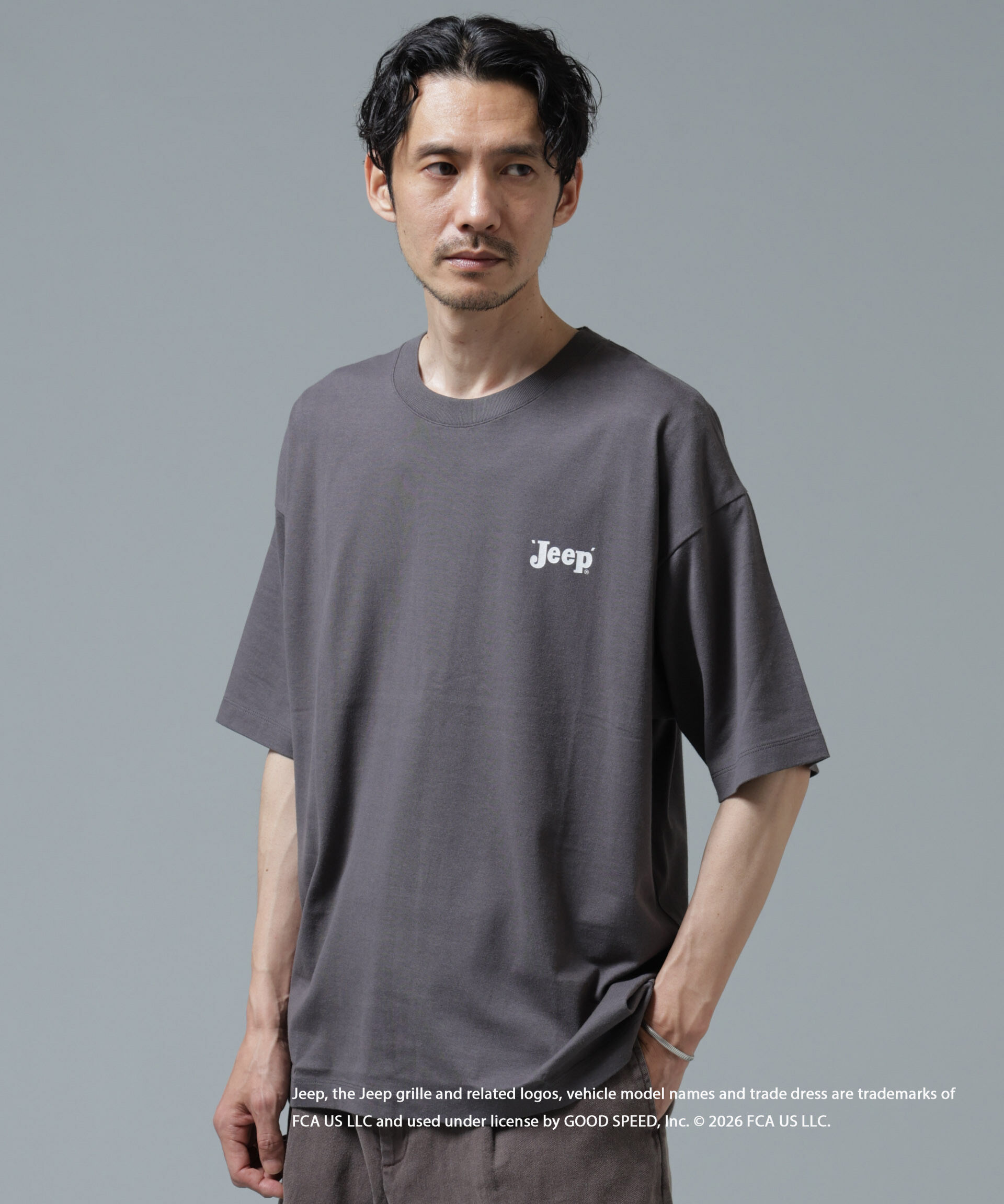 nano･universe「GOOD ROCK SPEED&times;Anti Soaked(R) 汗染み防止 ジープ Tシャツ」|Tシャツ・カットソー|