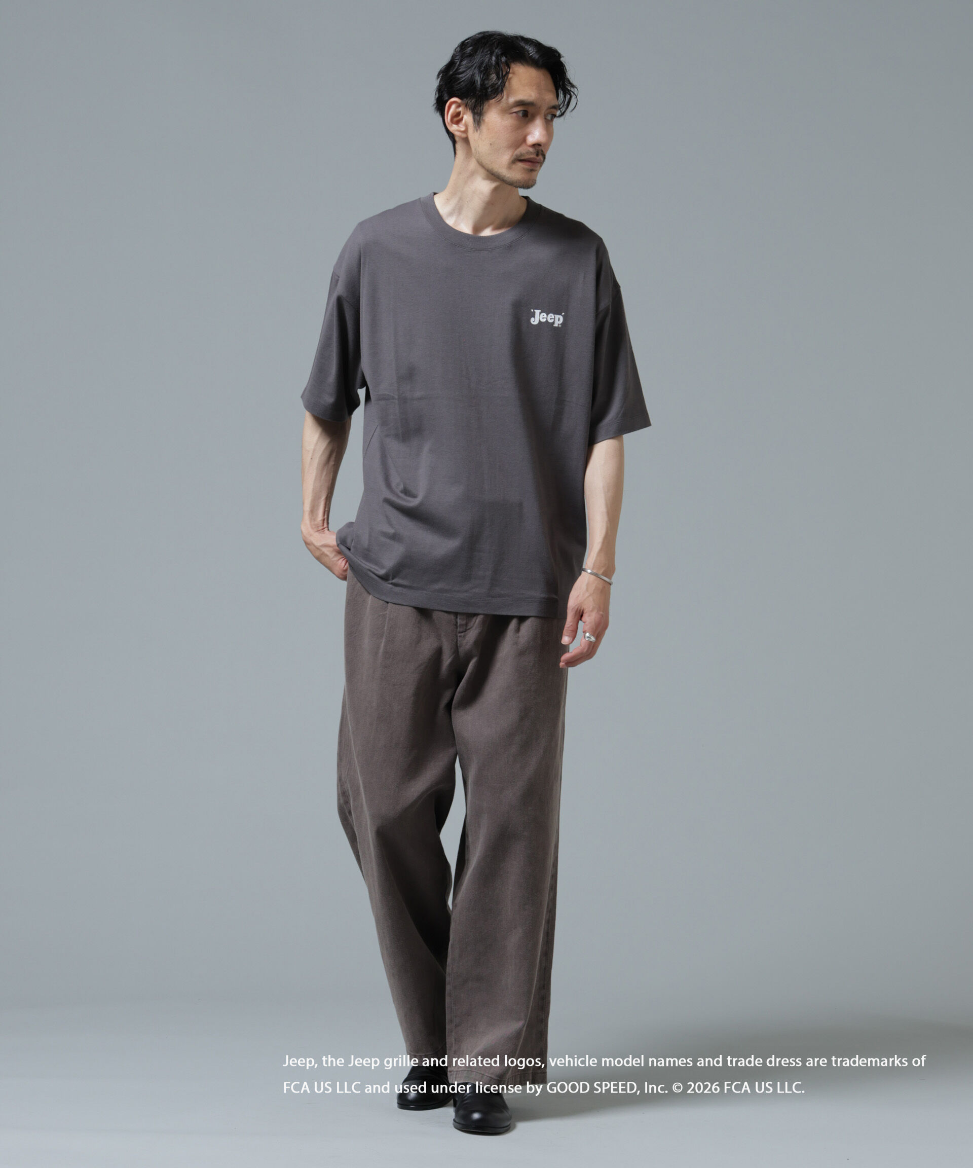 nano･universe「GOOD ROCK SPEED&times;Anti Soaked(R) 汗染み防止 ジープ Tシャツ」|Tシャツ・カットソー|