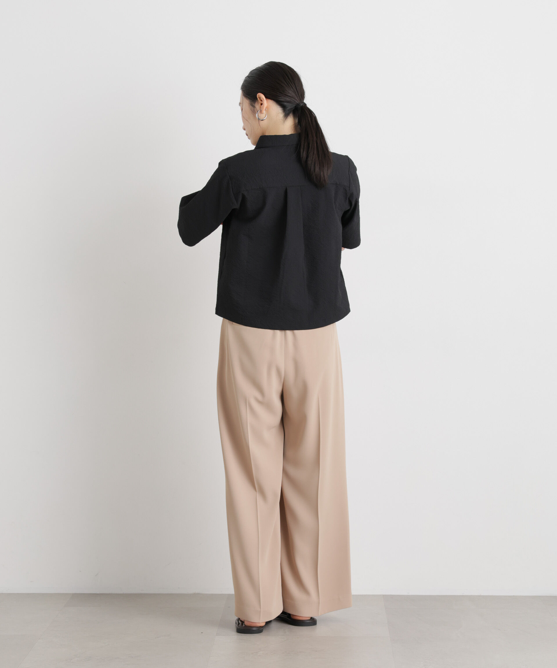 nano･universe「THOUSAND MILE/SEERSUCKER SHIRT(セットアップ可)」|シャツ・ブラウス|