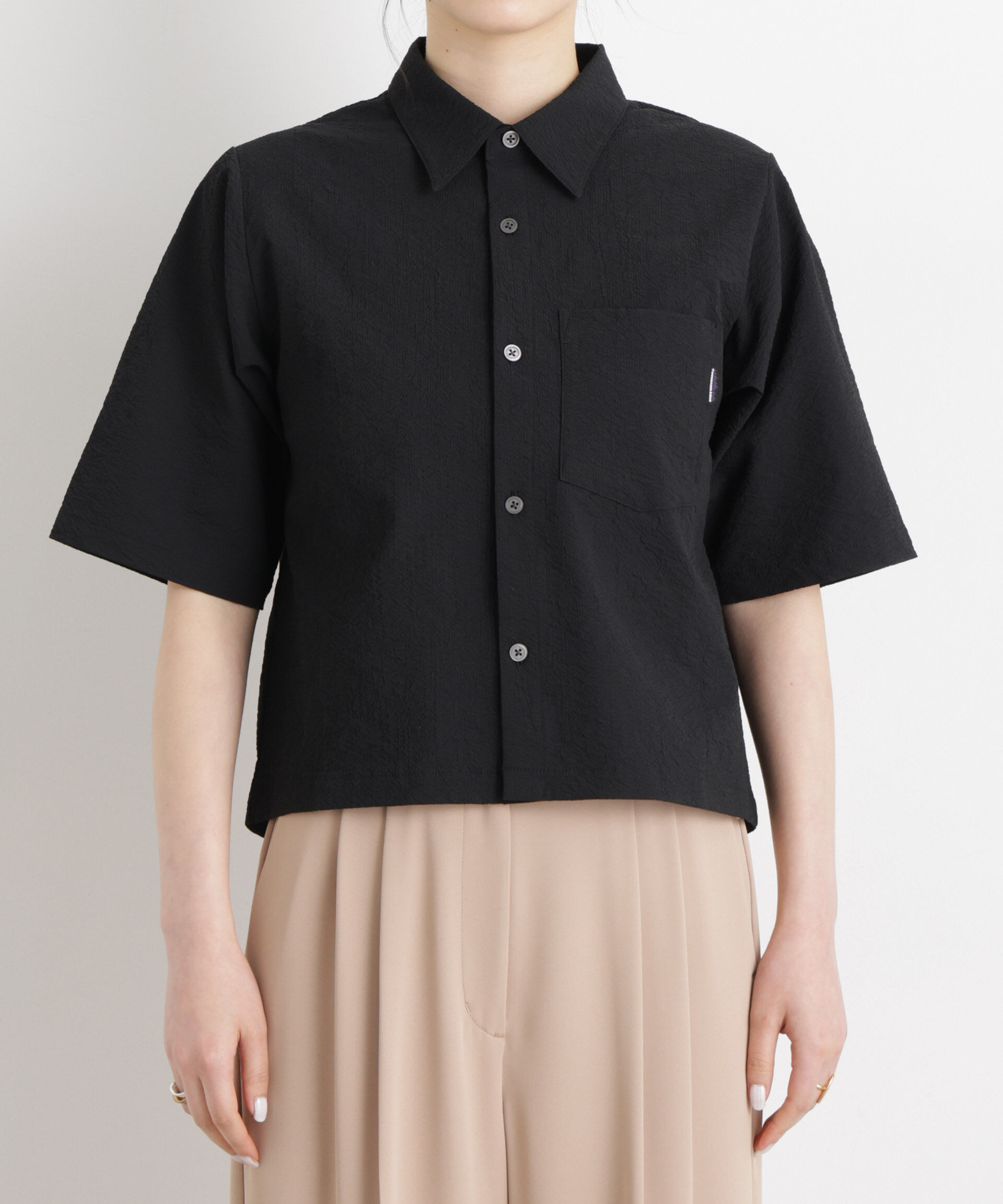 nano･universe「THOUSAND MILE/SEERSUCKER SHIRT(セットアップ可)」|シャツ・ブラウス|